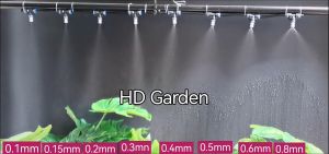 ชุดพ่นหมอก กําจัดฝุ่น ทําความชื้น หัวพ่นหมอก 0.1 - 0.8 มม. หัวพ่นหมอกสแตนเลส ข้อต่อ3ทาง 6 มม. สีดำ