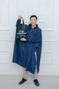 JAS HUJAN LANG RAINCOAT PONCO KLELAWAR DEWASA PRIA WANITA TEBAL PVC 025 TERBAIK