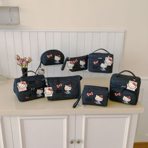 Sanrio | Genuine Sanrio Makeup Bag for Women Portable Travel Small Cosmetic Bags Zipper Toiletry Bag Washing Pouch Storage Bags