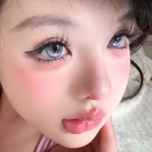 Fine annual best-selling GRAY/BLUE contact Korea cute mirror colored eyes Yearly Use 14.2MM