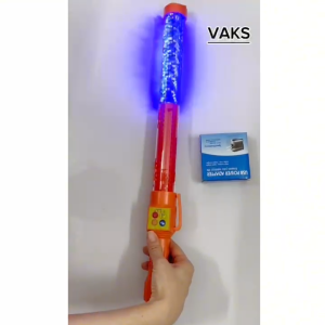 Đèn cầm tay led XANH ĐỎ dài 53cm - Đèn phân luồng nhấp nháy - có còi âm thanh - có thể sạc lại JD-ZT21