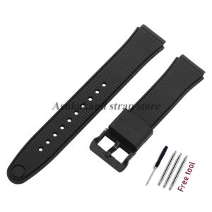 Black Silicone Watch Band 18mm for Casio for F91W Strap Small Square Men Waterproof Sports Soft Rubber Watch Strap Accessories