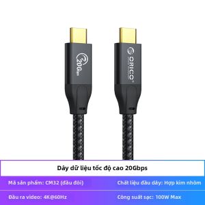 Orico | Dây Cáp Sạc Tốc Độ Cao Chuyển Đổi Dữ Liệu USB3.2Gen2X2 20Gbps