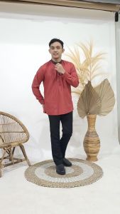 Kemeja Kasual  KokoPria Dewasa Tangan Pnjang