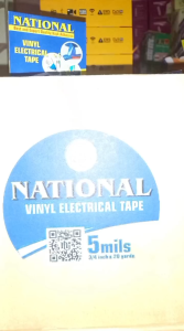 120 Pcs (1 Dus) National Kotak Isolasi Listrik Pvc Vynil Warna Hitam / Solasi-I2