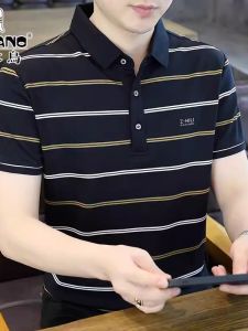Áo Thun Polo Kẻ Sọc TUCANO Dành Cho Nam Mùa Hè 2025 Áo Thun Cotton Thường Ngày Tay Ngắn Cổ Polo Thời Trang Thường Ngày