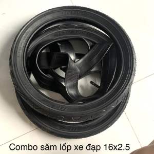 Vỏ ruột xe đạp size 16x.2.5 săm lốp xe đạp 16inch x2.5