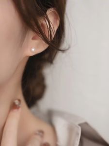 Khuyên Tai Nụ Ngọc Trai Khuyên Tai Bạc Đính Ngọc Trai Cao Cấp Hạt 6-9mm  Khuyên Nụ Ngọc Trai Thiên Nhiên - B2510 - Bảo Ngọc Jewelry