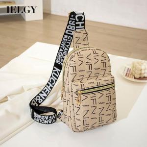 IELGY bag female Korean letter one shoulder messenger chest bag casual large-capacity mobile phone coin purse