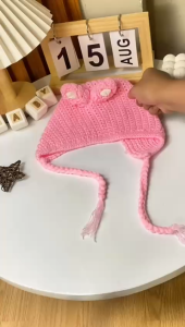Kupluk Rajut Baby Yoona Kepang Bayi - 5 Tahun / Topi Ala Korea Import Premium Newborn Anak Perempuan Bayi 0 3 6 12 18 Rajut Kepang Beanie Hat Cantik Kiosbalitafawa