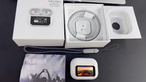 A9 Pro Touch Screen ANC Wireless Earphones TWS Noise Cancelling Earbud  Support APP