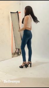 Bellvanya-Celana Hig Waist Pensil Wanita Celana Skinny Jeans Higwaist