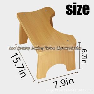 Multipurpose Wooden Toilet Stool