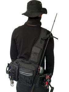 กระเป๋าสะพายไหล่แบบสะพายข้างสำหรับตกปลาในลำธาร กระเป๋าใส่รูปม้า กระเป๋าใส่ร่มแบบสะพายข้างสำหรับผู้ชายและผู้หญิง