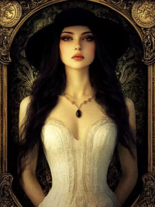 5D DIY Diamond Painting 2026 Full Diamond Mosaic Vintage Floral Lady Artwork Diamond Embroidery Kit Rhinestone Home Decor Cra