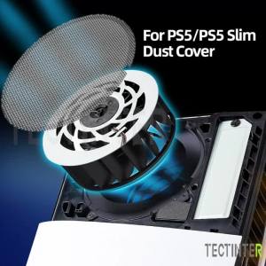 Tectinter | Dust Filter Net for PS5/Slim/Pro Game Console Breathable Dust Protector Dustproof Mesh Cover Case for PS5 Slim Accessories
