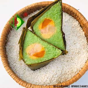 [Bánh tét Trà Cuôn Hai Lý tại Trà Vinh] Bánh Ú nhân mặn