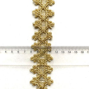 4m/13.12ft Each Pack Gold Silver Silk Lace Trims Flower Fabric Dress Hat Curtain Curve HandMade Sewing DIY Crafts Decoration