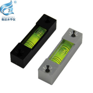 High Precision Miniature Strip Level Mechanical Bubble Level Acrylic Material for Machinery Small Size Leveling Tool