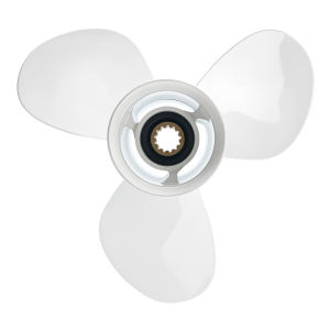RYSJM | 633-45945-02-EL Marine Propeller 11 1/8 * 13 For Yamaha 40 48 50 60 hp Aluminum Alloy Screw Marine Engine 3 Blade 13 Spline