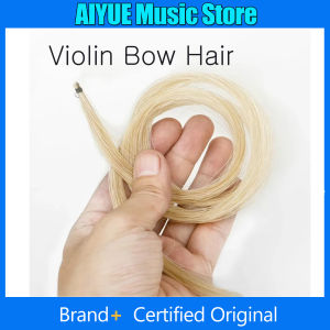 IRIN | Violin Bow Hair for 4/4 3/4 1/2 1/8 1/4 Violin Horsehair White Natural Horsehair Bow Hair Horse Tail Bow Violin Accessory Parts