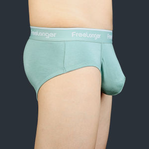 Quần Lót Nam Free Longer Cạp Giữa Gợi Cảm Quần Đùi Nam Túi Đựng Đồ Lớn Kiểu Dáng U Quần Lót Bằng Vải Polyester