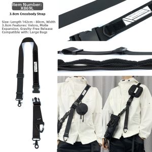 Medkai Functional Backpack Strap Module Magic Tape Expandable Shoulder Strap Quick Adjust Single Shoulder Bag Crossbody Rope