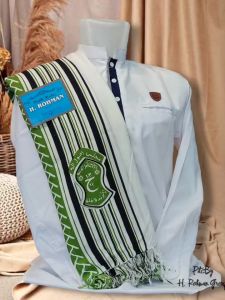 Surban Pria Kashmir Motif Printing Majlis Rasulullah