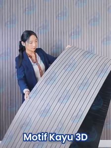 Paus Biru - PREMIUM Wall Panel PVC+foam WoodPanel Dinding 3D PVC+foam Wpc Panel Terlengkap 30x30cm/30*60cm Dekorasi Dinding Kamar Studio & TV Stiker Dinding Berperekat Praktis A65