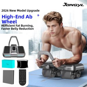 JONSYL | Automatic Rebound Four-Wheel Ab Wheel Trainer