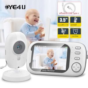 ใหม่ 3.5 Video Baby Monitor Night Vision Security Cam 2.4G แม่เด็ก 2 Way Audio Talk การเฝ้าระวังวิดีโอ Cam อุณหภูมิ