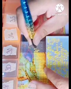 Tranh đính đá bắp cải Tài lộc hưng thịnh (về tự đính) VS358