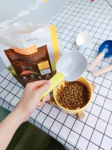 Pawfect Square Pet Food Spoon Dog Cat Food Bowl Sealing Clip Pet Bowl Bowl Spoon Multi-Function Feeding Spoon Pet Supplies Food Scoop