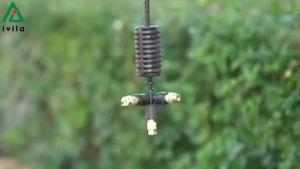 Bộ béc tưới phun sương cam/xám/đồng 5 cửa 7 cửa van điều áp các loại kết nối - Tưới lan cây cảnh