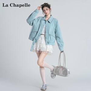 La Chapelle | Áo Khoác Jeans Thời Trang Cổ Bẻ 