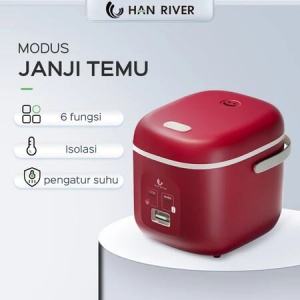 HAN RIVER rice cooker mini（Garansi 365 hari/bisa COD） / magiccom Portable rice cooker 0.8L 400W/wattrendah /Student VersionTravel version Rice Cooker