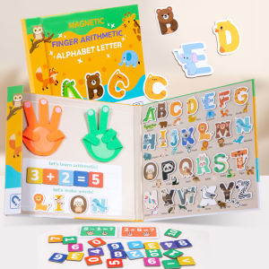 Magnetic Alphabet Montessori-Inspired Preschool STEM Toys finger operations ABC Spelling Game Toddler Learning Early Education
