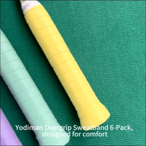 YODIMAN Original Professional High-Quality Badminton Racket Grip – 6-Pack Ombre Colors Gift Box Super Absorbent Anti-Slip Durable & Soft Overgrip for Badminton Tennis Squash