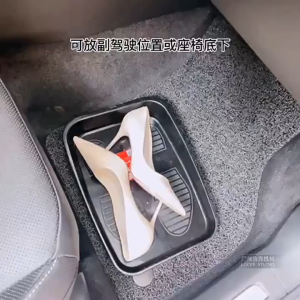 Tidying Vehicle Organizer For Excavator Cab Shoe Storage Organizer Under Seat In-Car Storage Tray