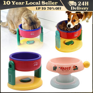 Liftable Suction Cup Pet Bowl 3 Level Height Adjustment Protect Cervical Spine Non-Slip Elevated Dog Cat Food Bowls