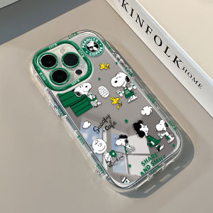 Niling Snuggly Cute Cartoon Style Phone Case for Apple iPhone Silicone Full Cover Mirror Design Protective Shell Womens Style