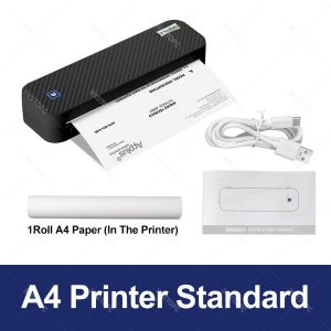 Máy In Nhiệt Bluetooth Di Động A4 Không Mực 203DPI Có Thể Sạc Lại Dùng Cho Công Việc Du Lịch Văn Phòng Tại Nhà Máy In Mọi Nơi Với Điều Khiển Bằng Ứng Dụng