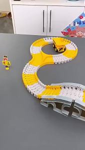 COOlToy DIY Track Listrik Engineering Mobil Dirakit Jalur Kereta Api Mainan Anak-anak