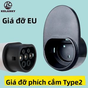 Giá Đỡ Sạc Xe Điện Di Động Kolanky Loại 2 Đầu Nối Cái/đực Dùng Trong Nhà Chất Liệu Nhựa/sắt Kèm Bộ Quản Lý Dây Cáp