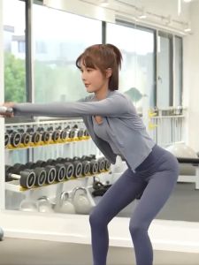 Sports Jacket Women Long Sleeve Yoga Tops Zipper Tight Clothes Fitness Running Gym Outfit for Women