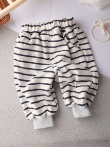 Loose Korean Style Striped Sports Pants for Boys And Girls Spring Autumn Cotton Long Trousers Baby Kids Casual Sweatpants