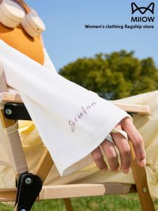 miiow | Womens Loose Ice Silk Sleeve Covers Summer Sun Protection UV Protection New 2025 High Aesthetic Arm Protectors MiiOW Brand