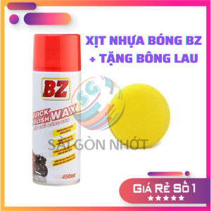 (TẶNG BÔNG LAU BZ) Chai làm BÓNG DÀN ÁO BZ Quick Polish Wax 450ml Xe Máy Xe Ô tô Bóng Nhanh Sáng Đẹp