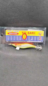 โยกุ้ง YO-SAKI โยกุ้งตกหมึกท้องลายเกล็ดปลา size 2.5 เรืองแสง
