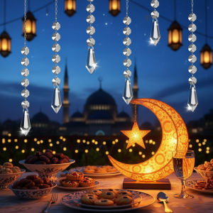 10/20/30 Pcs Acrylic Hanging Crystals for Centerpieces Chandelier Clear Crystal Garland Strands Ornament Beads Prisms